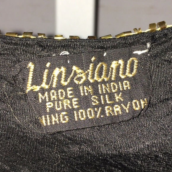 Linsiano vintage beaded silk blouse size small - Picture 7 of 7
